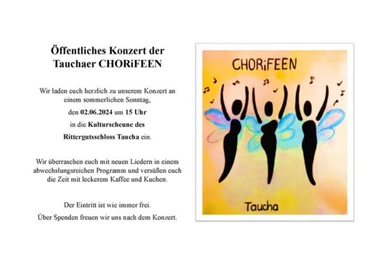 Öffentliches Konzert der Tauchaer CHORiFEEN