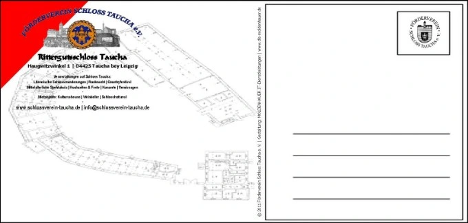Postkarte #3 Rittergutsschloss Taucha