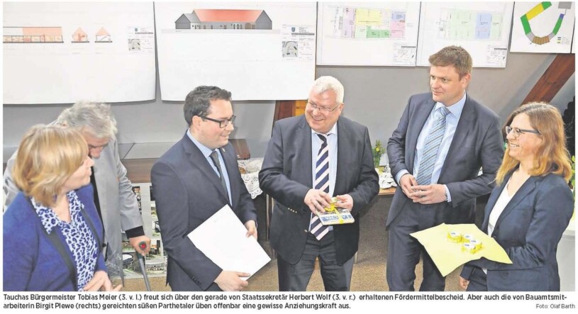 Fördermittel bringen Ausbau von Tauchas historischer Wiege in Schwung