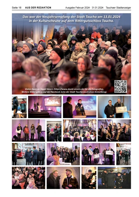 Neujahrsempfang des Bürgermeisters in der Kulturscheune