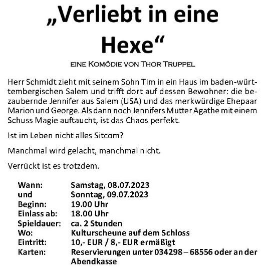 Verliebt in eine Hexe