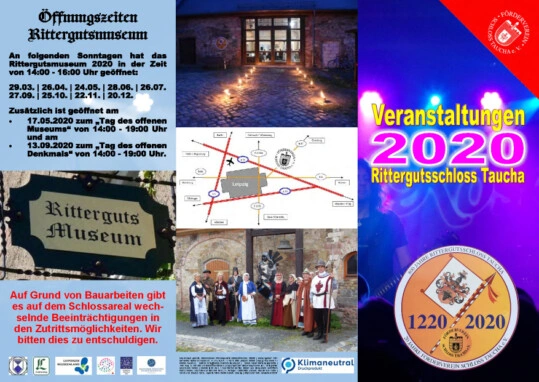 Veranstaltungsfolder 6-seitig „Veranstaltungen 2020"